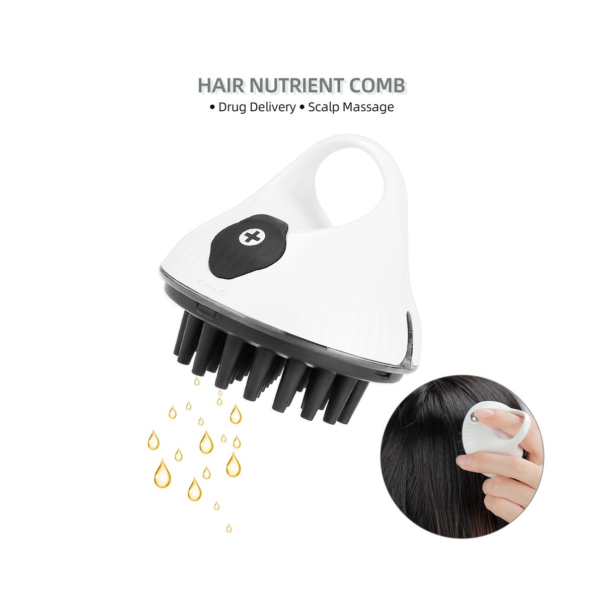 Washable Hair Nutrient Comb Scalp Solutions Applicator