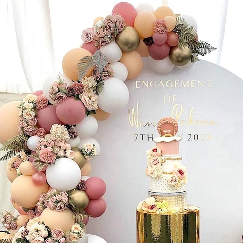 103 Pcs Latex Macaron Balloon Combination Set/Gold Ballons Garland Arch Kit for Birthday/Party/Wedding Decoration
