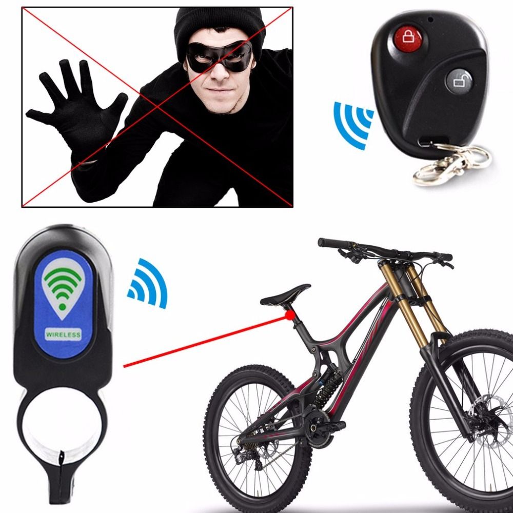 Bicycle Alarm Lock Anti-Theft Lock With Remote Controller