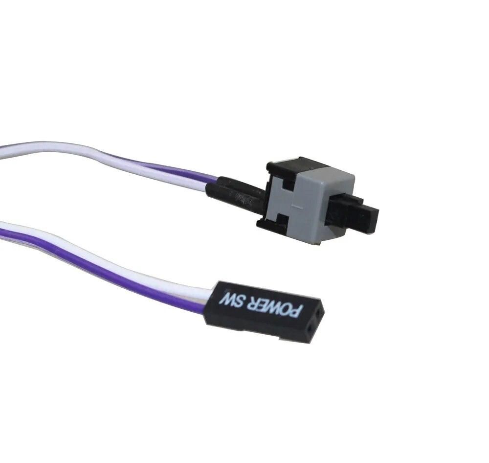 50pcs/lot I/O Reset motherboard cable Desktop Computer PC Case POWER Button SW switch power Cord Cable Re-starting switch cable