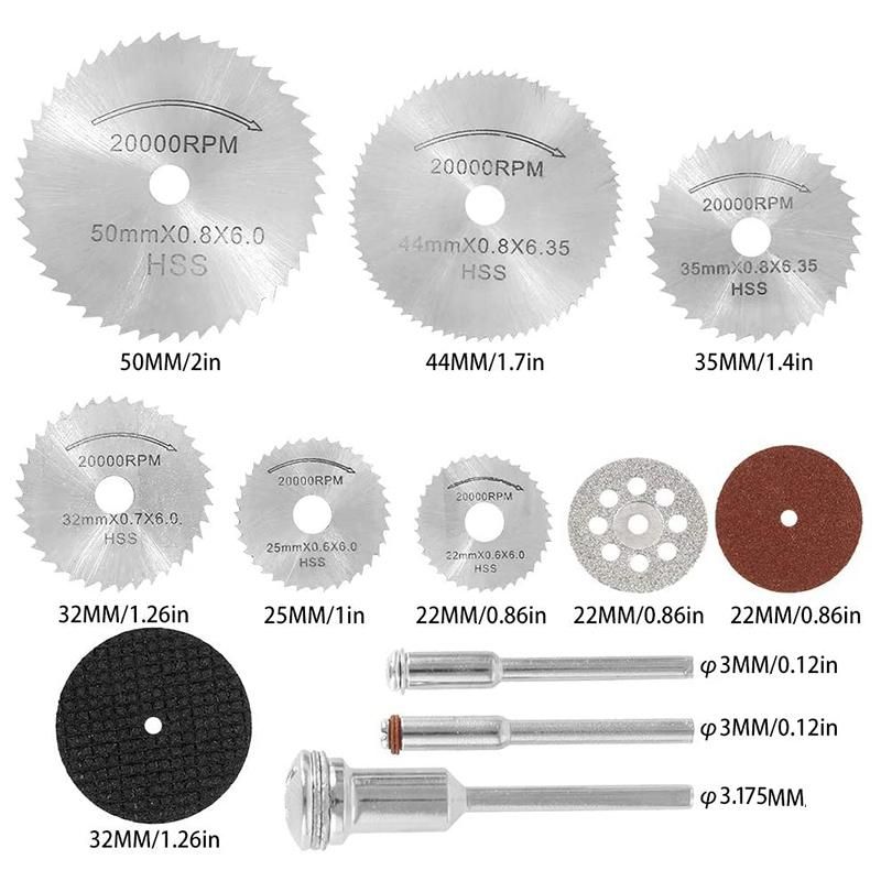 41Pcs Cutting Wheel Set Rotary Cutting Wheels Tool Kit for Dremel Rrotary Tool Accessories for Resin Metal Wood Stone