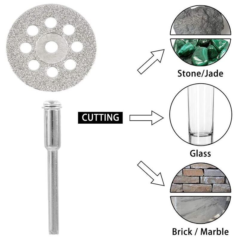 41Pcs Cutting Wheel Set Rotary Cutting Wheels Tool Kit for Dremel Rrotary Tool Accessories for Resin Metal Wood Stone