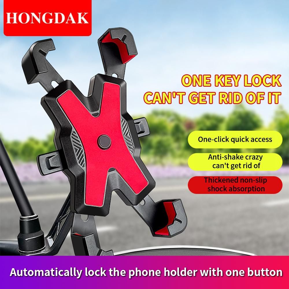 Bike Phone Holder motorcycle 360° View Universal Bicycle Phone Holder for inch Mobile Phone Stand Shockproof Bracket GPS Clip