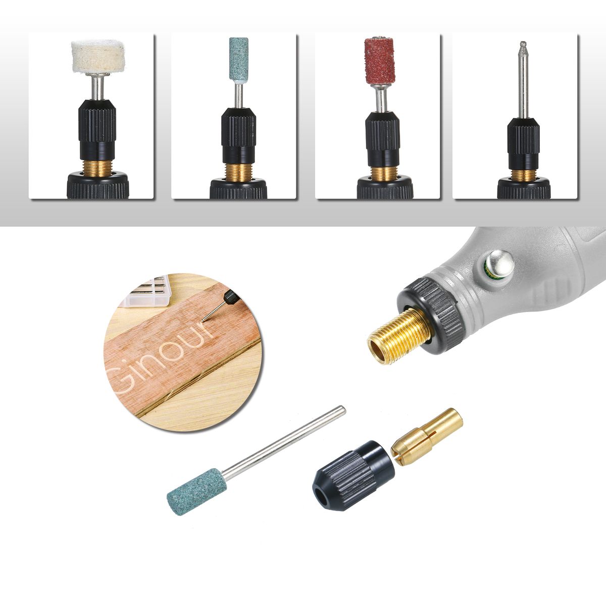 5-Speed Speed Speed Adjustment Mini Electric Grinder Tool