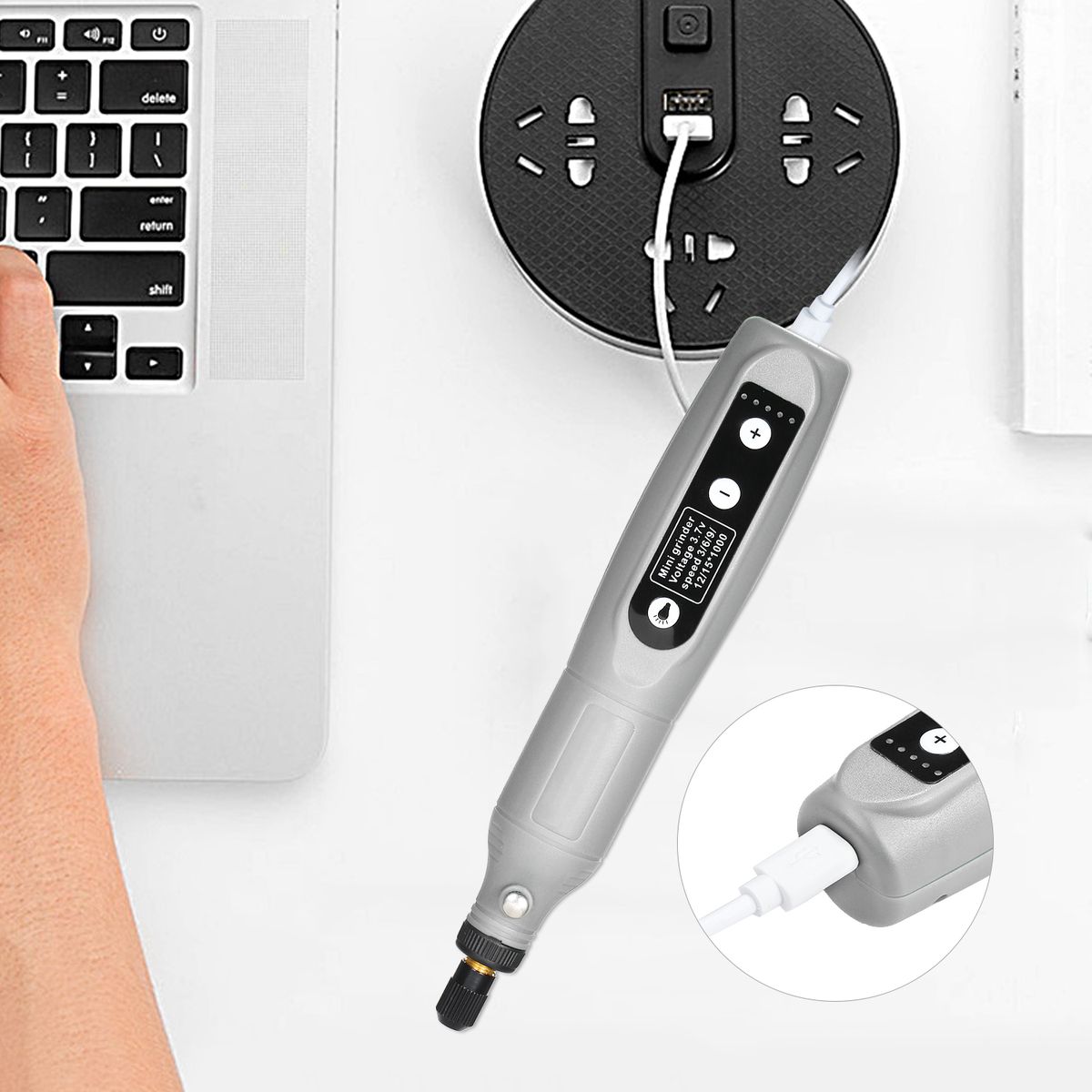 5-Speed Speed Speed Adjustment Mini Electric Grinder Tool