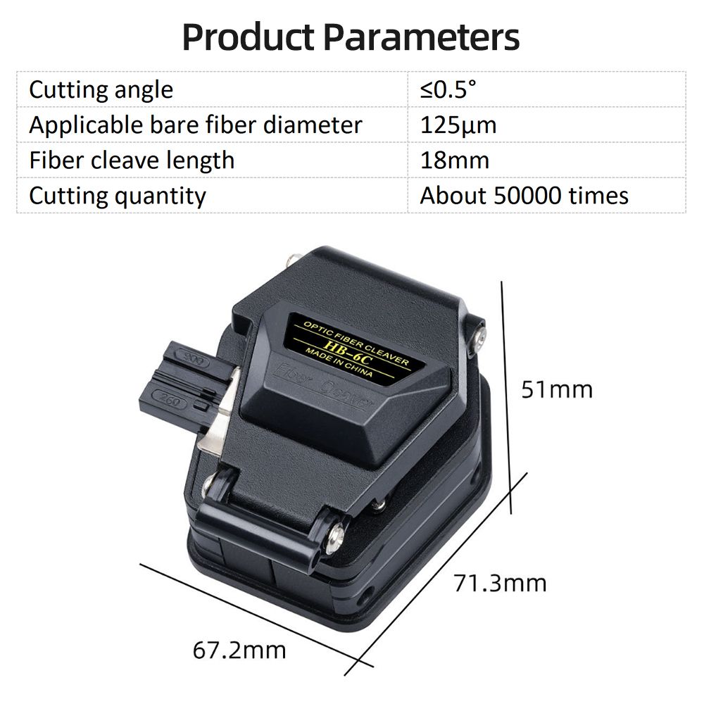HB-6C Optical Fiber Cleaver Cable Cutting Tool High