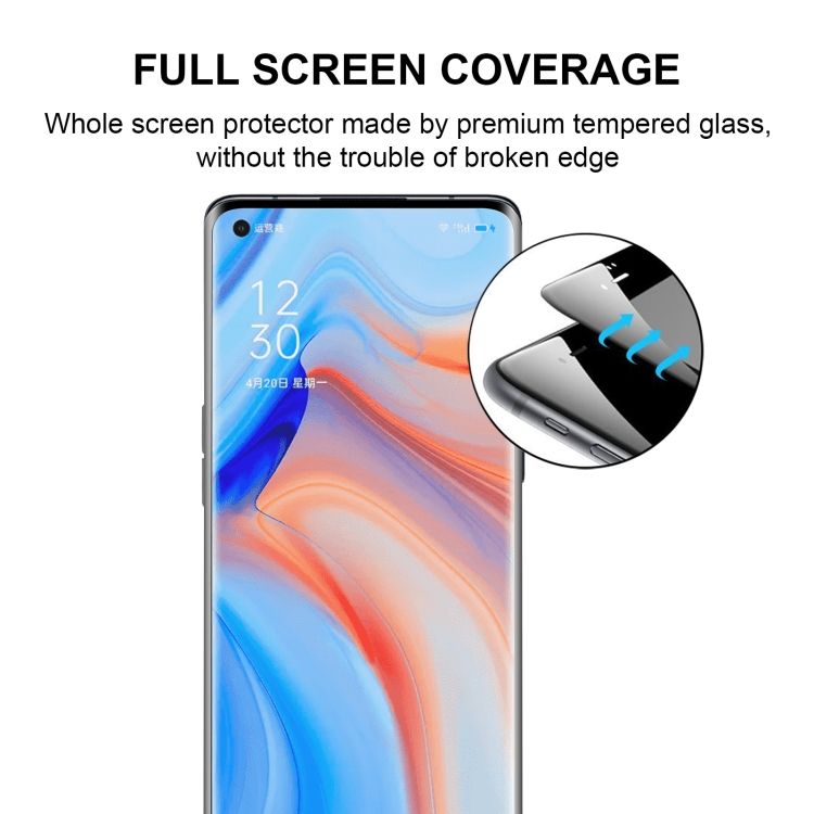 For OPPO Reno4 Pro Full Screen Tempered Film