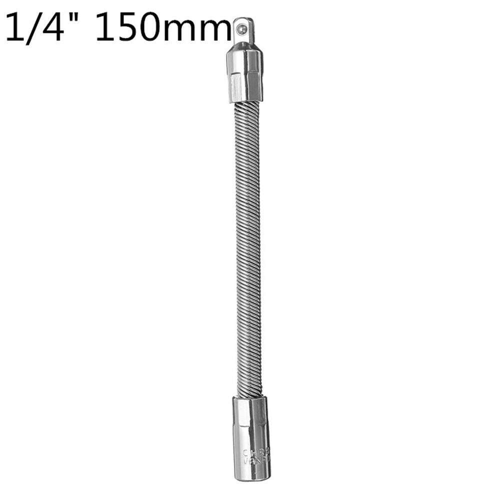 1/4" 200mm Drive Flexible Shaft Socket Extension Bar Adapter Ratchet Wrench 1 / 4 Square 150 Mm