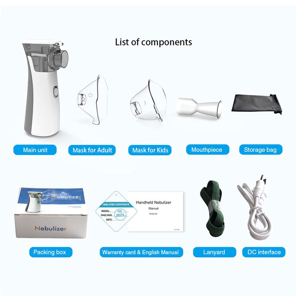 Portable Nebulizer Machine Asthma Inhaler Mini Silent