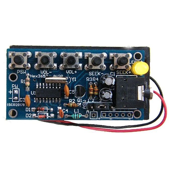 Wireless Stereo FM Radio Receiver Module PCB DIY Electronic Kits 76MHz-108MHz Multi-color Mixed