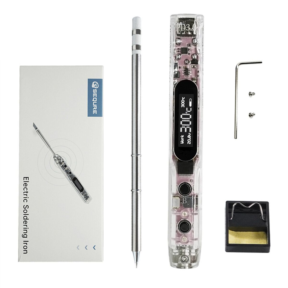 SEQUER SI012 Pro T12-B2 Max Portable OLED Soldering Iron