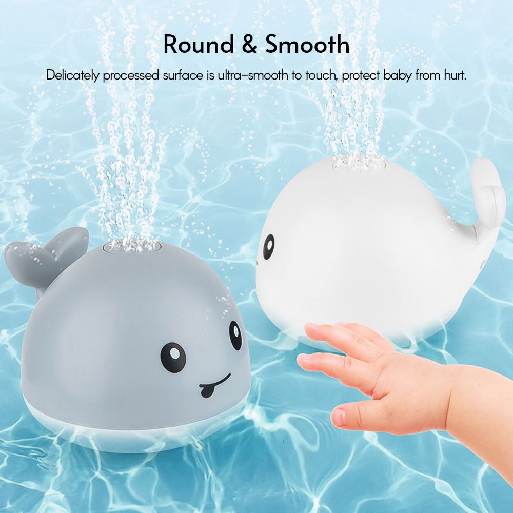 Baby Bath Toys Whale Automatic Spray Water Toy With LED