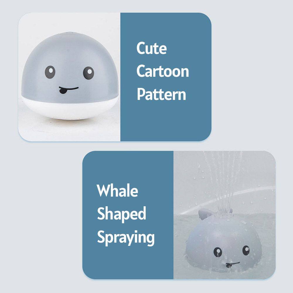 Baby Bath Toys Whale Automatic Spray Water Toy With LED