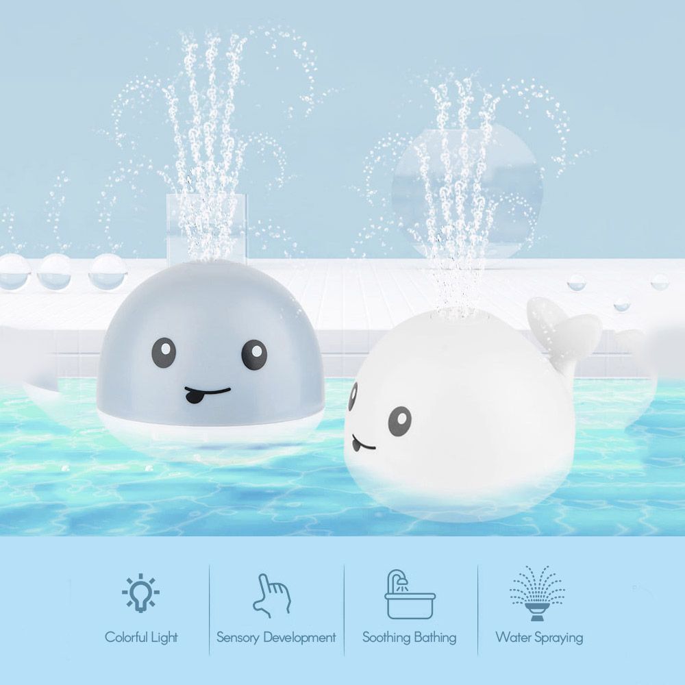 Baby Bath Toys Whale Automatic Spray Water Toy With LED