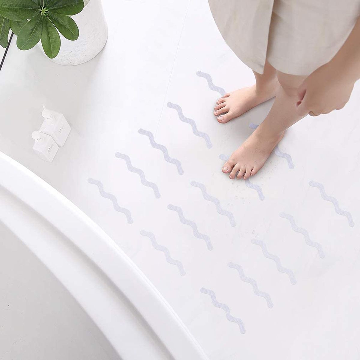 Bathtub Stickers 24 PCS Non-Slip Bath Stickers Safety Tub