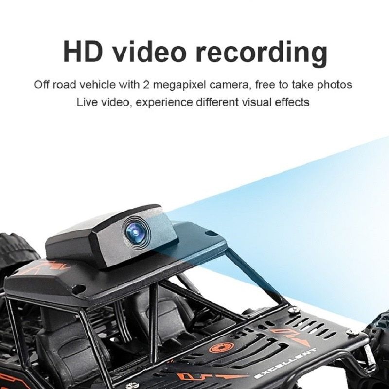 RC Car 2.4G 720P WIFI FPV HD Camera High-speed Off-road Climbing Double Steering Buggy Rock Crawler 4wd Rc Vehicles Kids Toys