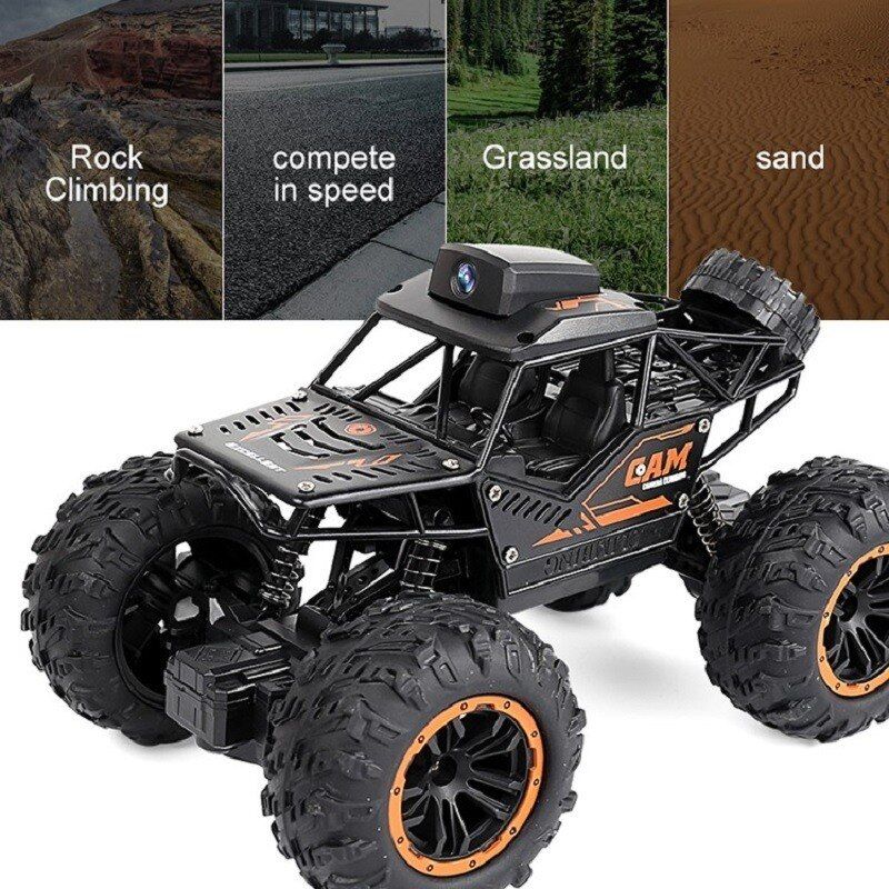 RC Car 2.4G 720P WIFI FPV HD Camera High-speed Off-road Climbing Double Steering Buggy Rock Crawler 4wd Rc Vehicles Kids Toys
