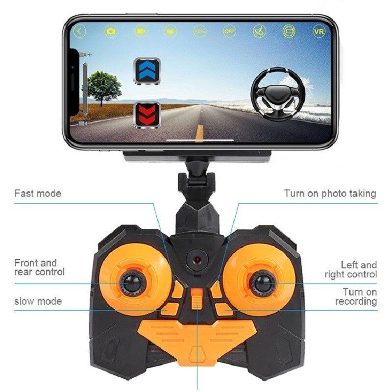 RC Car 2.4G 720P WIFI FPV HD Camera High-speed Off-road Climbing Double Steering Buggy Rock Crawler 4wd Rc Vehicles Kids Toys