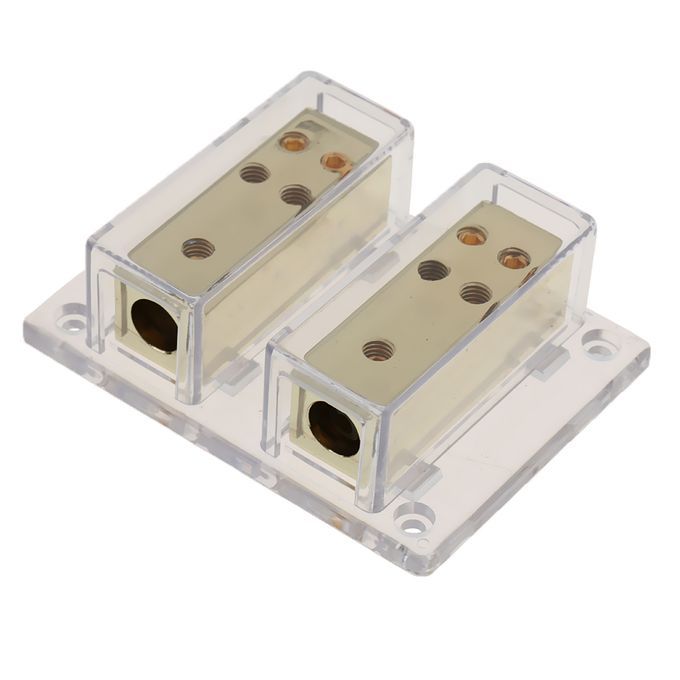 8-Way 4/8 Ga Car Audio Amp Power Ground Cable Splitter Distribution