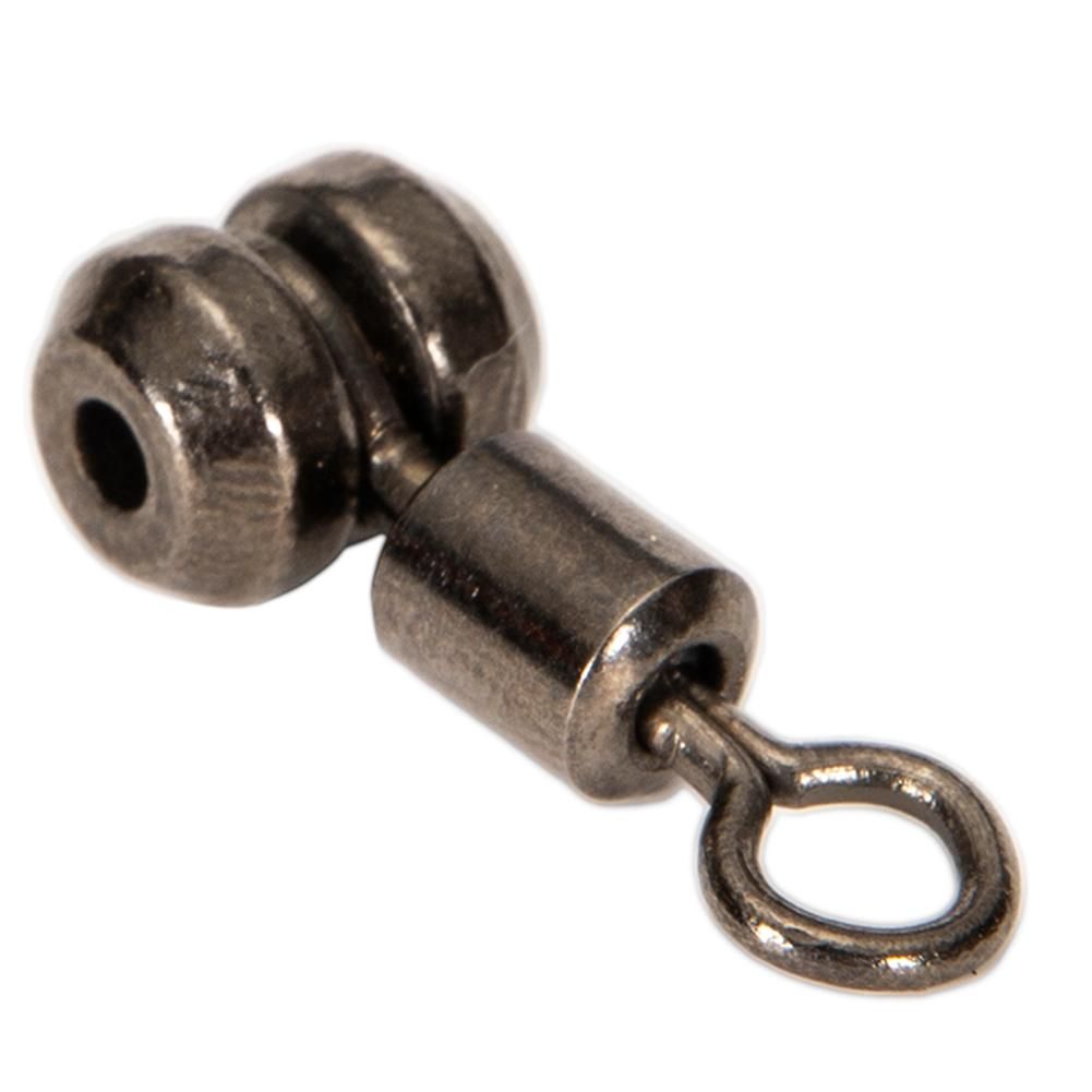 10Pcs Fishing Swivels 3-Way Alloy Copper Fishing Connector Rolling Bearing Swivel Hook for Carp Tackle Accessories,Small