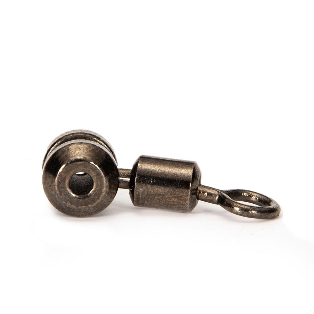 10Pcs Fishing Swivels 3-Way Alloy Copper Fishing Connector Rolling Bearing Swivel Hook for Carp Tackle Accessories,Small