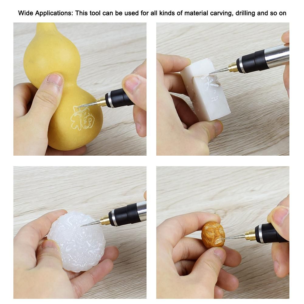 Handheld Portable Mini Rechargeable Electric Grinder Household DIY Multifunctional Electric Grinder 3 Level Speed Adjustable Electric Engraving Polishing Tool