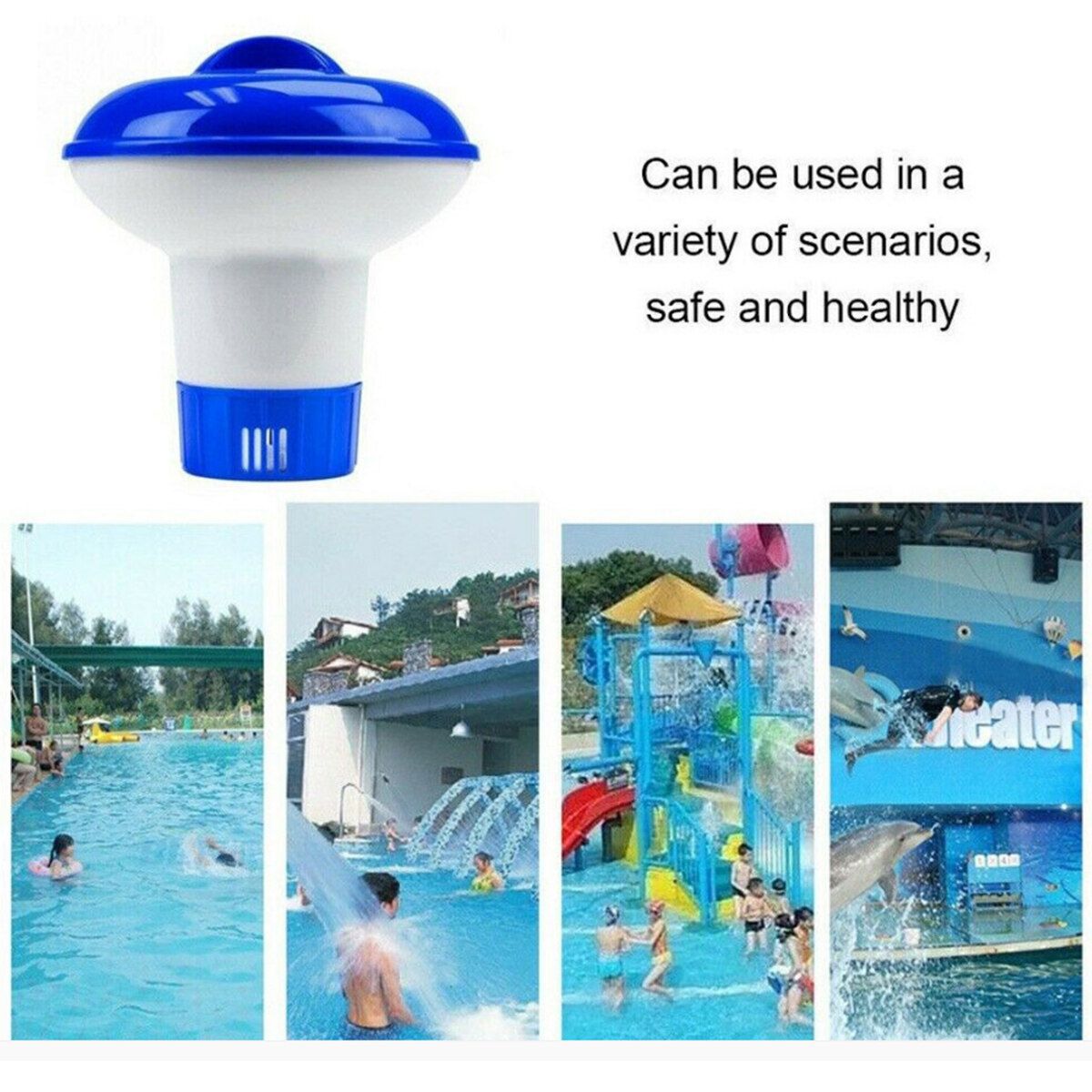 100Pcs 1 Bottle Instant Disinfectant Tablets Sterilizing Effervescent Cleaning Tablet Swimming Pool Cleaner Multi-purpose Multi-Use Tube Tub Cleaning Purifier Multicolor 1 Bottle Pool Cleaning Tablets +1 Pcs 5'' Chemical Disp