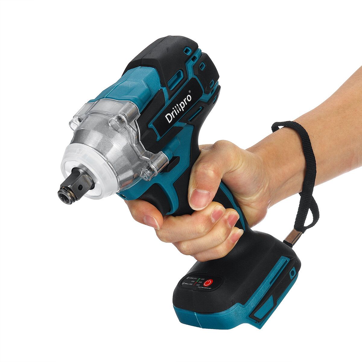 Drillpro 18V 520N.M 1/2\'\' Li-Ion Brushless Cordless Impact