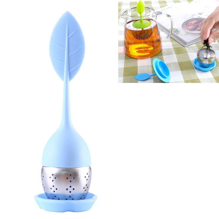 Stainless Steel Leaf Shape Silicone Tea Bag Tea Strainers
