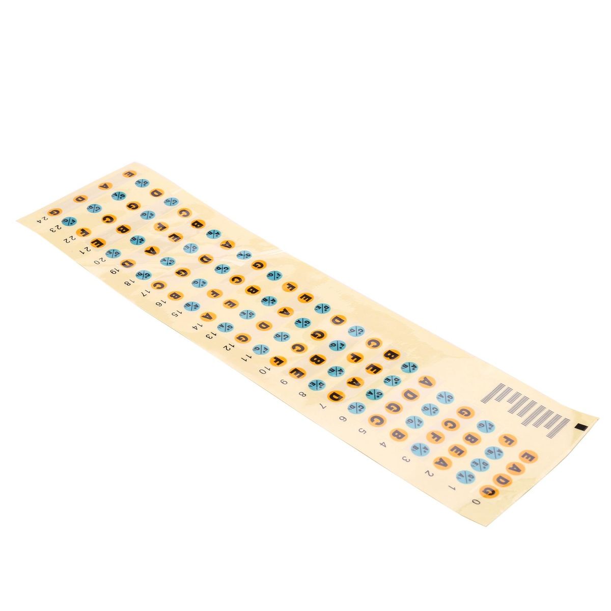 Guitar Fretboard Note Sticker(Bass-Multicolor)