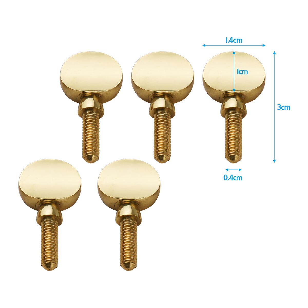 5pcs Brass Sax Neck Tightening Screws Saxophone Replacement
