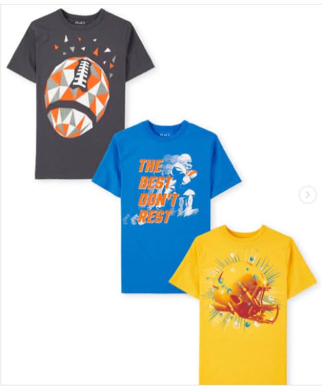 Boys Sports Graphic Tee 3-Pack - Multi Colour
