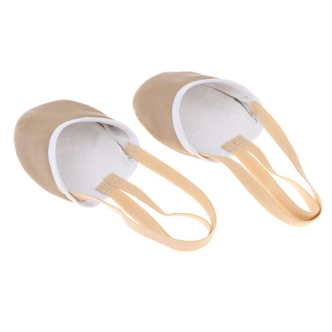 Adult Kids Leather Half Sole Ballet Dance Shoes Fitness Gymnastics M
