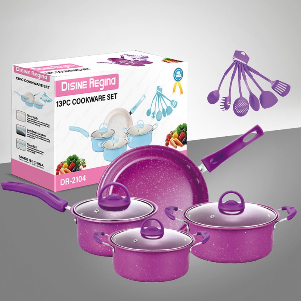Non-Stick Pots And Pans Set 13-Piece Kitchen Utensil Set
