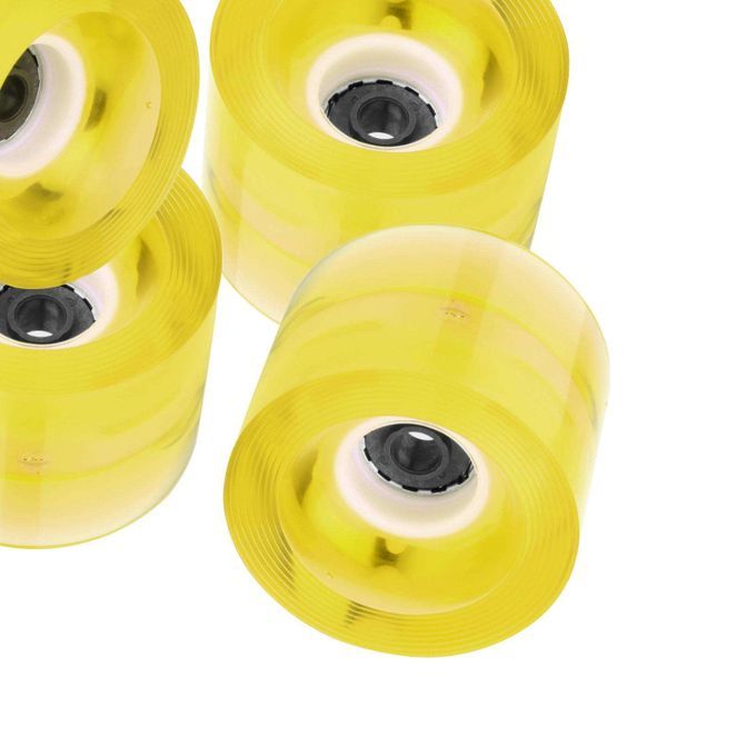 4Pcs Luminous Skateboard Wheels 60x45mm Longboard Wheel Parts Yellow