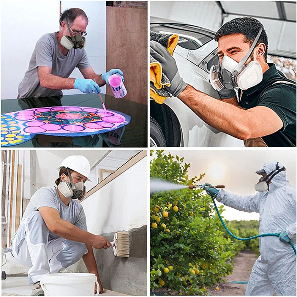 Reusable Multipurpose Chemicals Safety Mask +Filters
