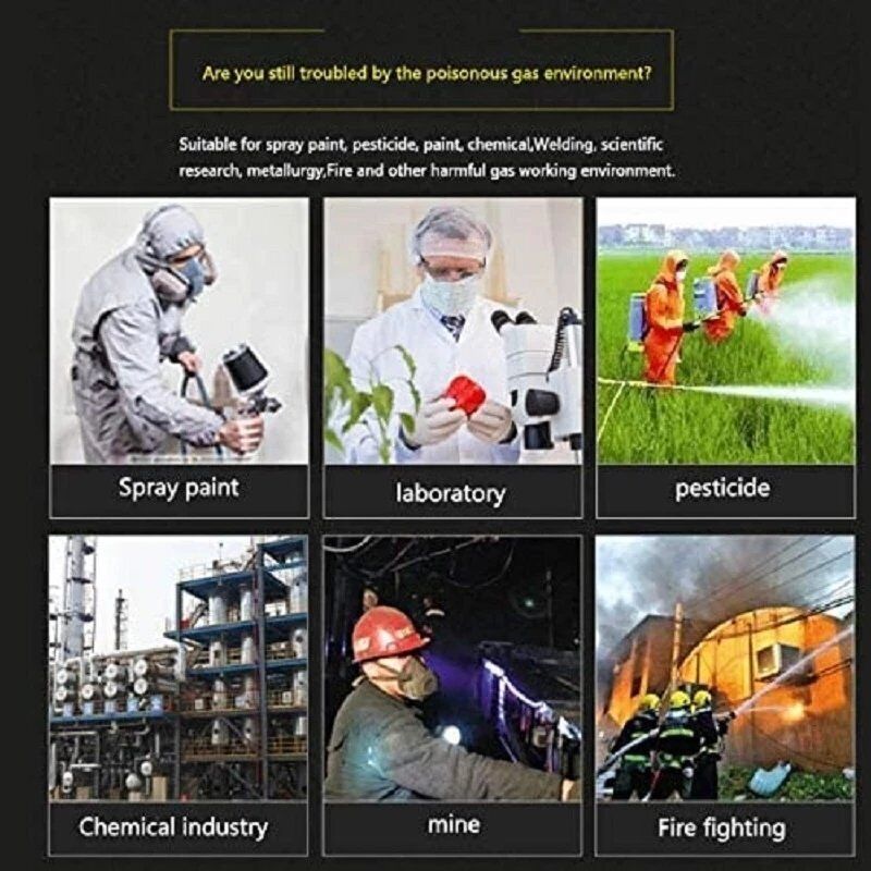 Reusable Multipurpose Chemicals Safety Mask +Filters