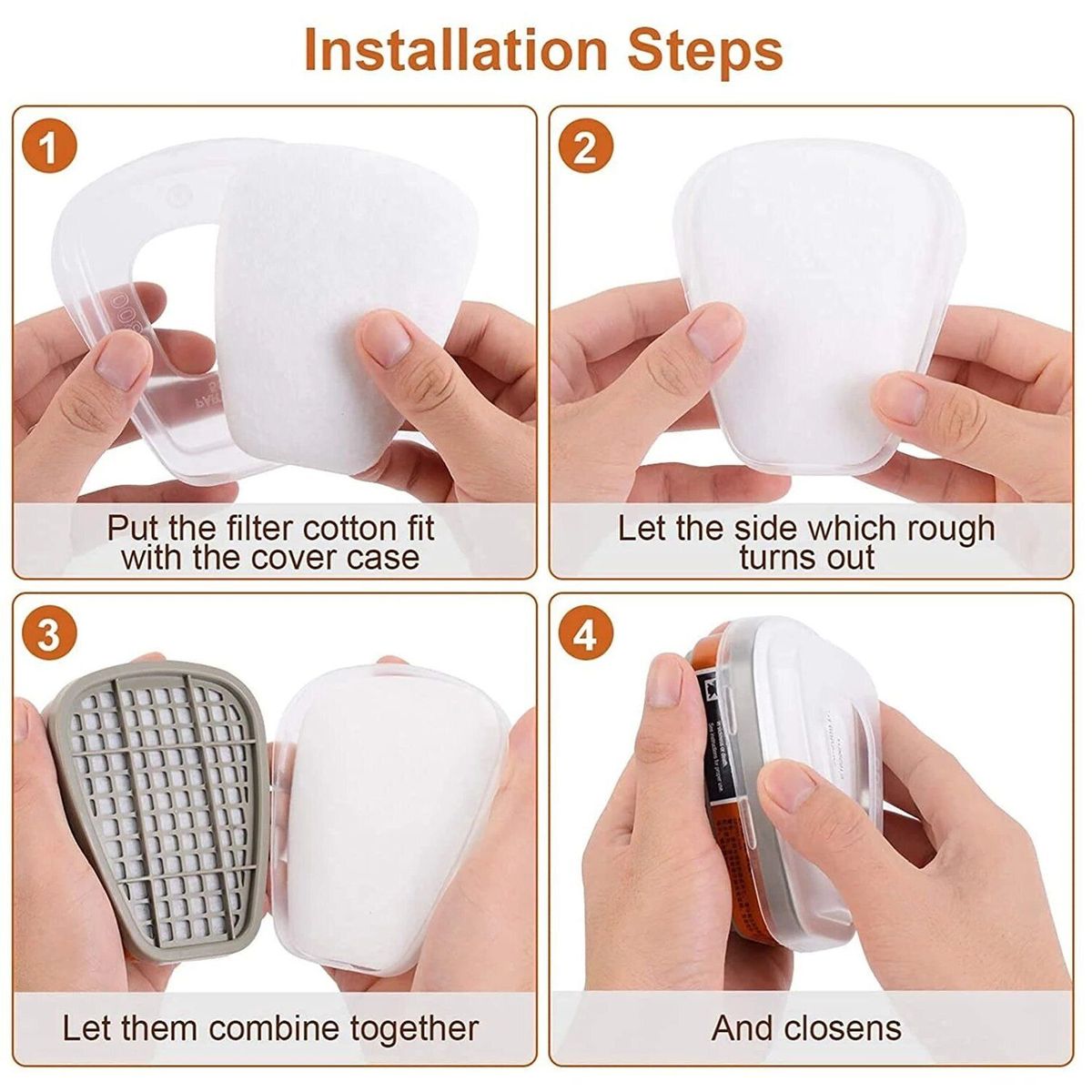 Reusable Multipurpose Chemicals Safety Mask +Filters