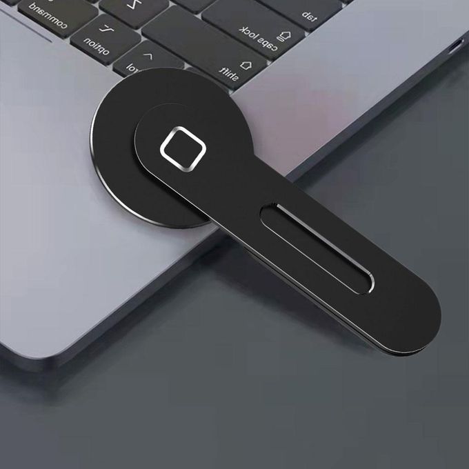 Adjustable Laptop Stand Magnetic Clip On Tablet Phone Holder Black