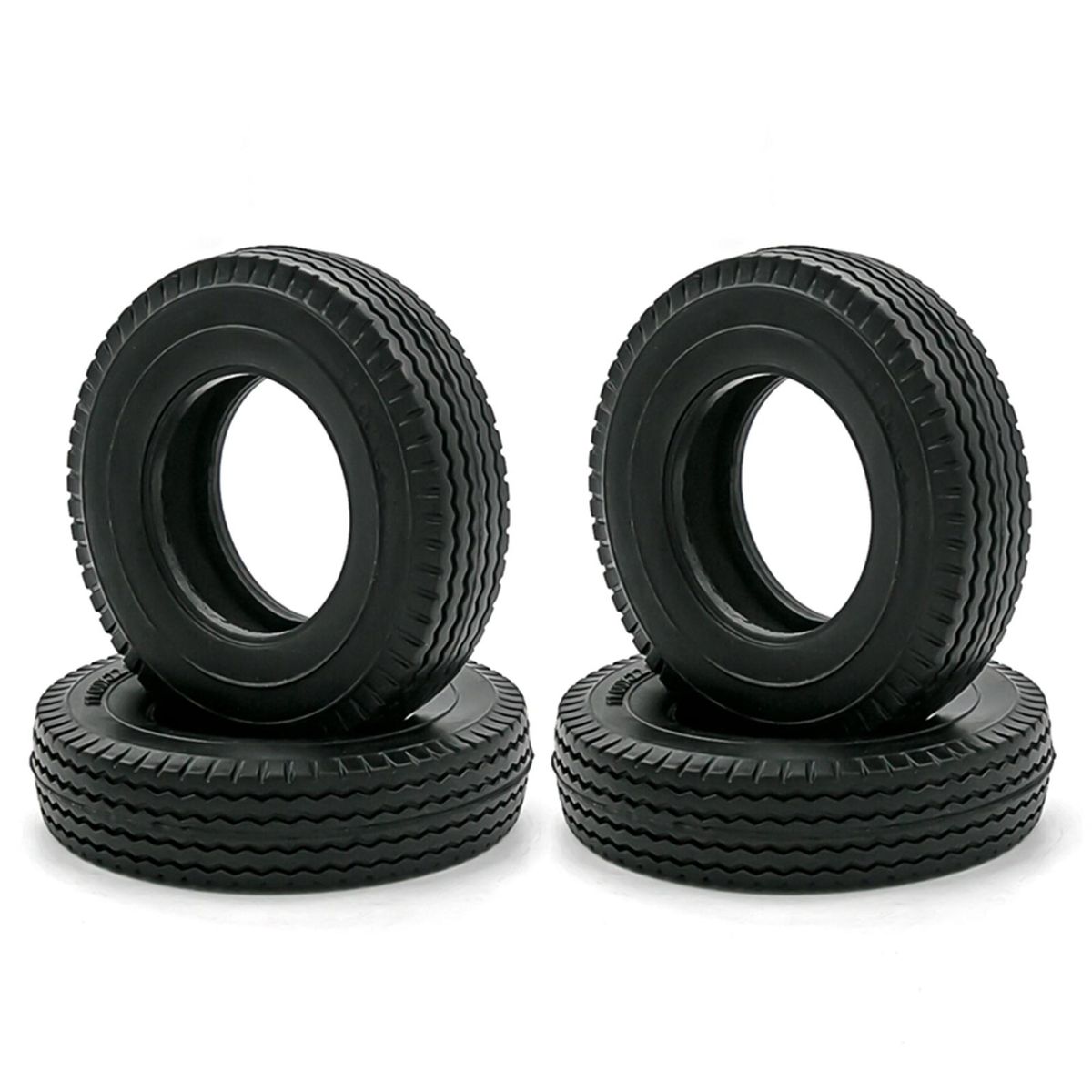 RC Crawler Rubber Tires RC Car Tires 4pcs Replacement for 1/14 Tamiya Tractor