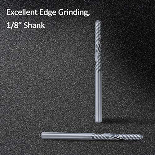 HQMaster CNC Router Bit 10 Pack 18 Shank Spiral Upcut Router