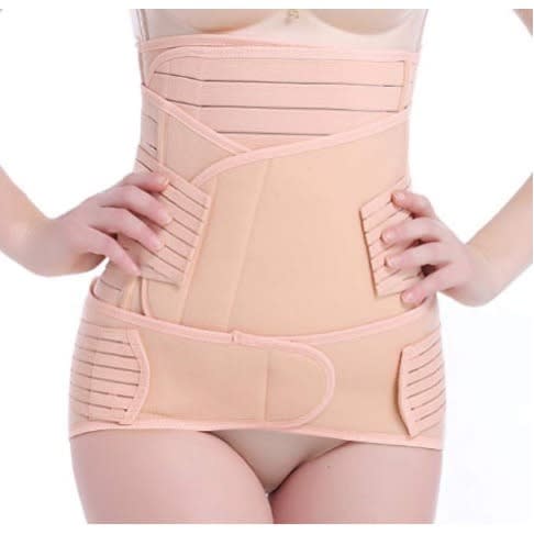 3 In 1 Stripe Postpartum Abdominal Maternity Recovery Belt Shaper