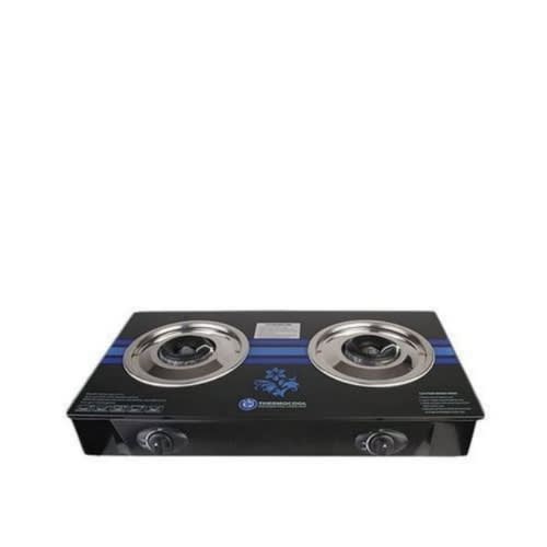 Table Top Gas Cooker - Double Burner Glass