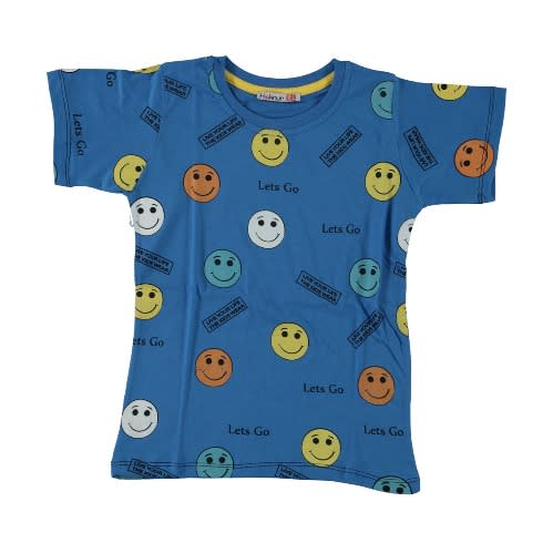 Let's Go Boys T-shirt - Blue