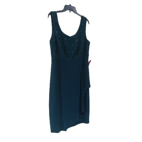 Women's Short Lace Dress- Dark Green