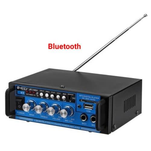 600Watts Amplifier With Bluetooth - Usb & Remote For Portable Speakers