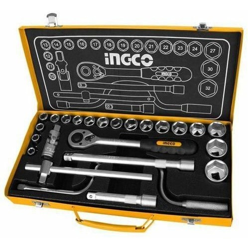 Ingco - 24 Pieces 1/2 Socket Set Industrial