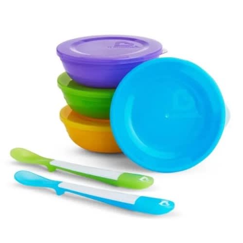 Set of Feeding Bowls And Spoons- 360ml x4Bowls + 2Spoons