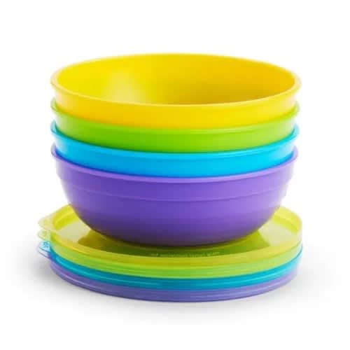 Set of Feeding Bowls And Spoons- 360ml x4Bowls + 2Spoons