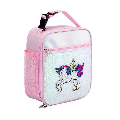 Girls Unicorn Sequin Lunchbag